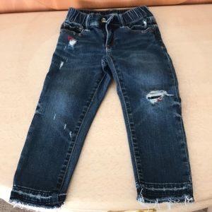 Distressed baby gap jeans